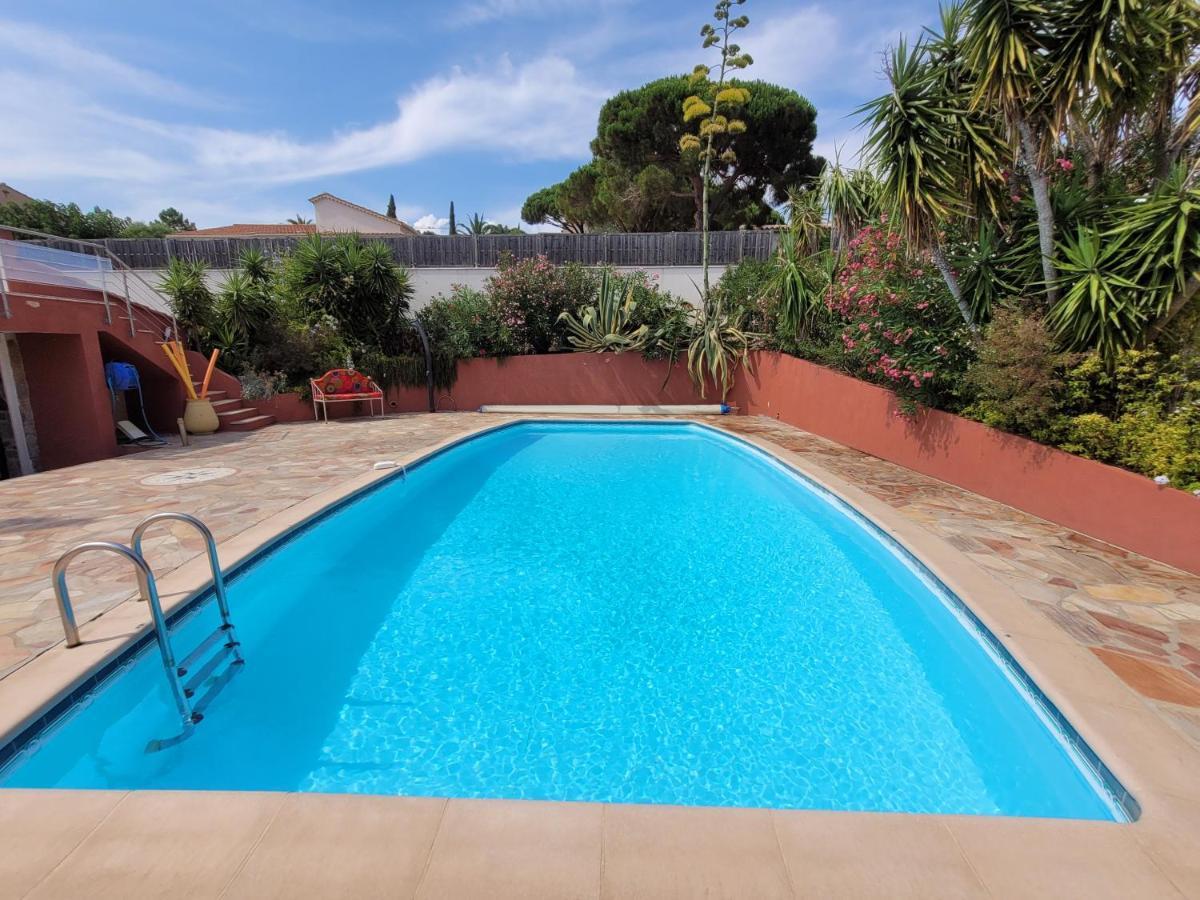 Villa Palm' Issambres 6-7 Personnes, Clim, Avec Piscine, Jardin Et Parking Prives La Garonnette-Plage Exterior foto