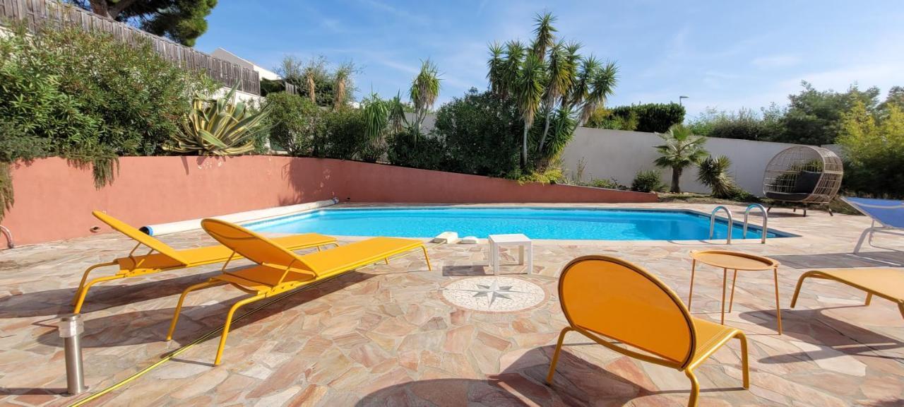 Villa Palm' Issambres 6-7 Personnes, Clim, Avec Piscine, Jardin Et Parking Prives La Garonnette-Plage Exterior foto